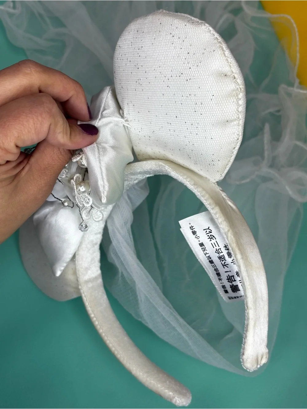 Disney Parks Minnie‎ Mouse Vintage Bride Ears